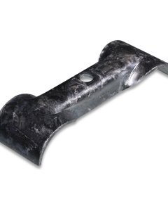 Double pipe clamp half 1 1/2" x 1 1/2" galv